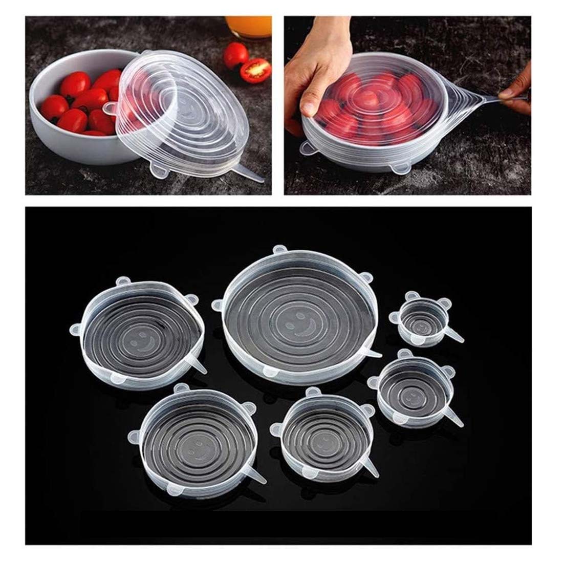 Miniatura 4 de Tapas Silicona Ajustables x 6 Unidades